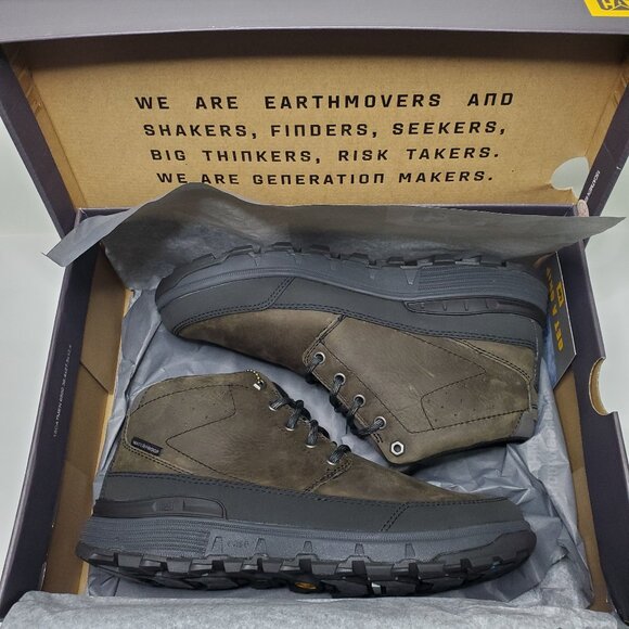 CAT Drover ICE+ Waterproof TX Men’s Boots Size 9.5 Dark Gull Grey - Picture 7 of 7